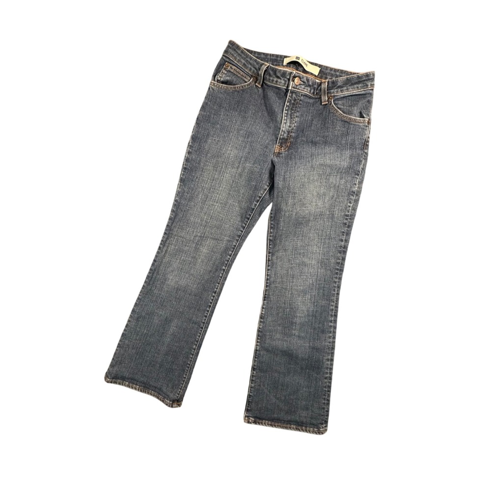 VTG GAP Flare Stretch Jeans Women 10 Medium Wash Bootcut Y2K Denim 10A